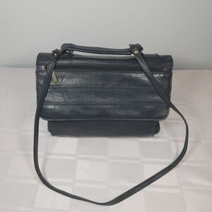 (4/$20) The Stone, Italy Women's Navy Blue Shoulder Bag, Size Medium